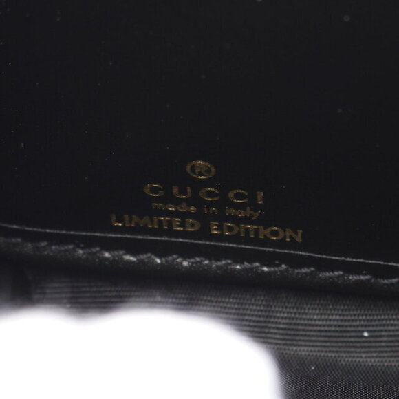 Gucci Ophidia Round Long Wallet Exotic Leather Black - Picture 5 of 5